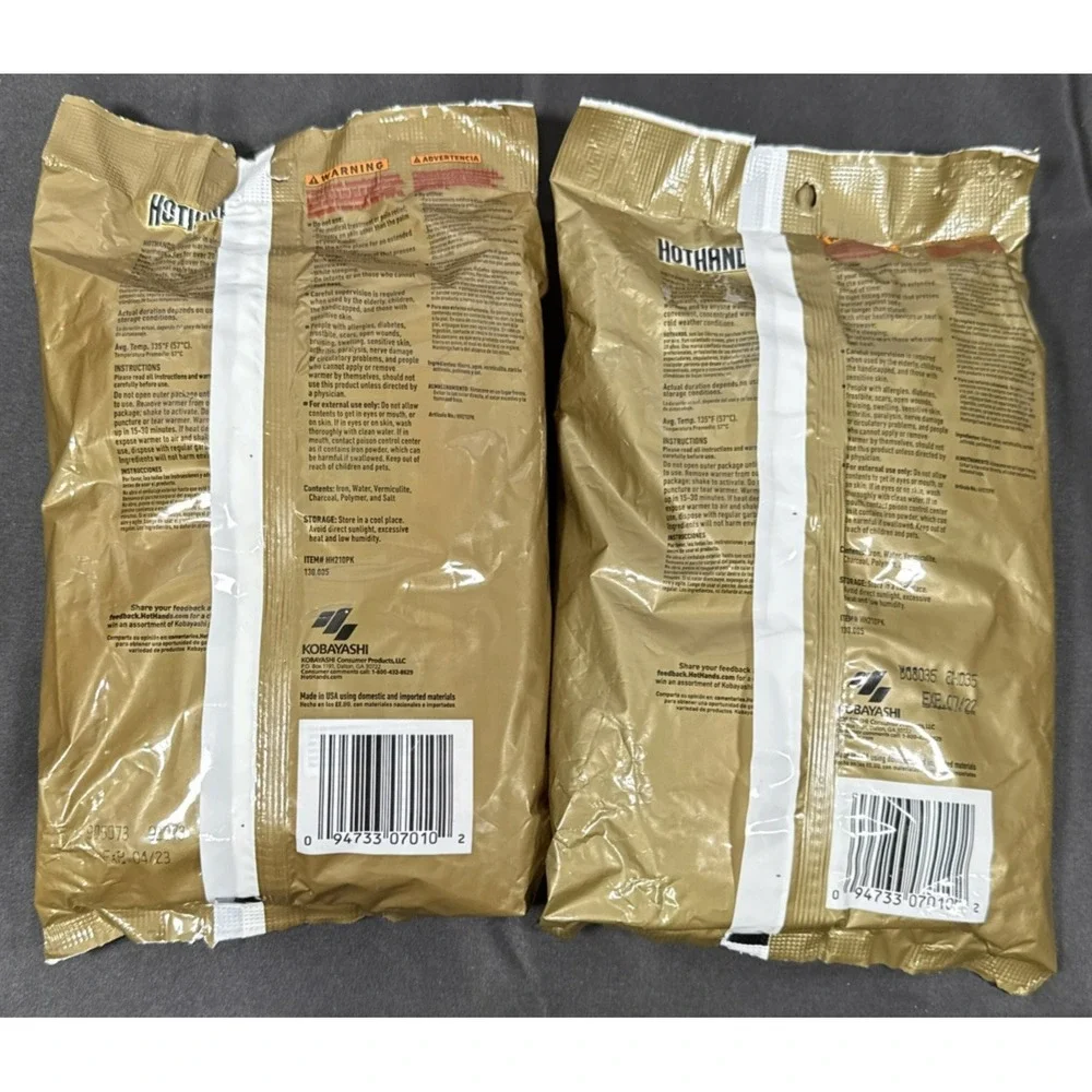 HotHands Hand Warmer Value Pack 20 Pairs Total 10 Hour Heat Air Activated Lot